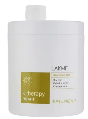 Маска питательная для сухих и поврежденных волос Lakme K.Therapy Repair Nourishing Dry Hair Mask, 1000 мл
