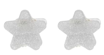 Набор крабиков &quot;Silver Tinsel&quot; Emi Jay Baby Star Clip Set In Silver Tinsel