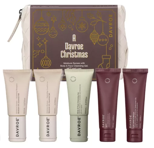 Різдвяний тревел набір для зволоження Davroe Moisture Senses Travel Pack