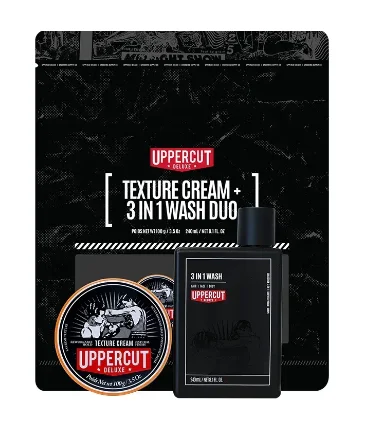 Подарочный набор Uppercut Xmas Texture Cream + 3 in 1