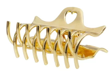 Золотий металевий краб для волосся Emi Jay Heartbreaker Clip In Gold Tiara