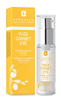Сироватка-гель для шкіри навколо очей "Юзу Сорбет" Erborian Yuza Sorbet Eye Serum Contour Des Yeux, 15 мл