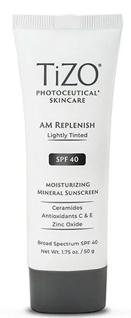 Денний живильний крем із легким відтінком Tizo Photoceutical Skincare AM Replenish Lightly Tinted SPF 40, 50 мл