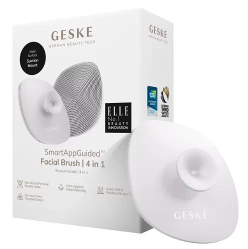 Щетка для лица с держателем 4 в 1 пудровый Geske Facial Brush 4 in 1 Starlight