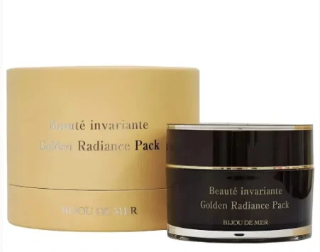 Золотая омолаживающая маска для лица с драгоценными металлами Bijou de Mer Beaute Invariante Golden Radiance Pack, 20 г