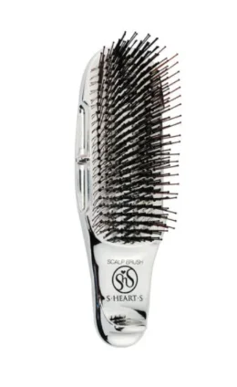 Щітка для волосся та шкіри голови S-Heart-S Scalp Brush (Professional Plus Chrome Short)