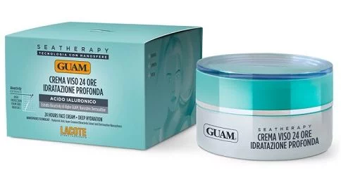 Крем для обличчя інтенсивне зволоження 24 години Guam Seatherapy Crema Viso 24 Ore Idratazione Profonda, 50 мл