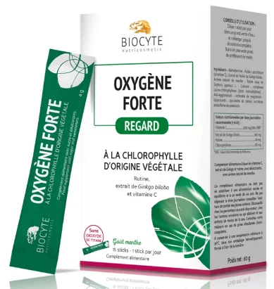 Комплексаная формула против темных кругов Biocyte Oxygene Forte Stick, 15 шт