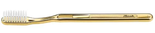 Зубная щетка средней жесткости золотистая Janeke Golden Toothbrush