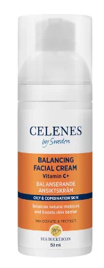 Балансирующий крем с облепихой для жирной и комбинированной кожи Celenes sea buckthorn balancing facial cream 50 мл