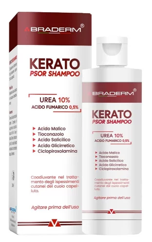 Шампунь против перхоти и себореи DermAfirm Braderm Kerato Psor Shampoo, 150 мл