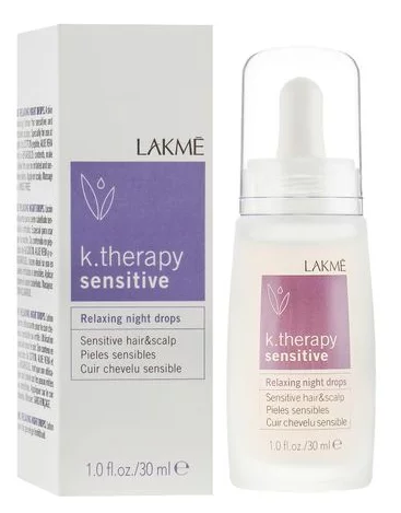 Нічні краплі для чутливої шкіри голови Lakme K.Therapy Sensitive Relaxing Night Drops, 30 мл