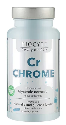 Пищевая добавка "Хром" Biocyte Longevity Cr Chrome, 60шт