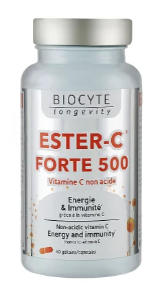 Вітаміни для імунної системи та зменшення втоми Biocyte Longevity Ester C Forte, 30 шт