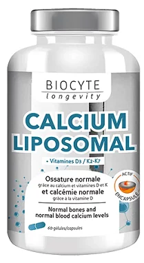 Комплекс кальция, витаминов D и K Biocyte Calcium Liposomal D3 K2, 60 капсул