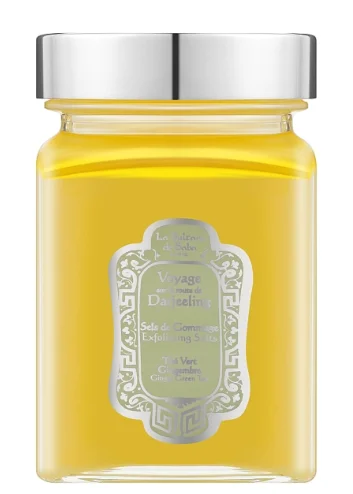 Сольовий скраб для тіла зелений чай імбир La Sultane de Saba Sels de Gommage Darjeeling Ginger Green Tea Exfoliating Salt, 300 мл