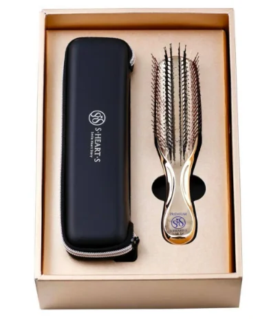 Набор со щеткой для волос и кожи головы S-Heart-S Scalp Brush (World Premium Gold Long Gift Box)