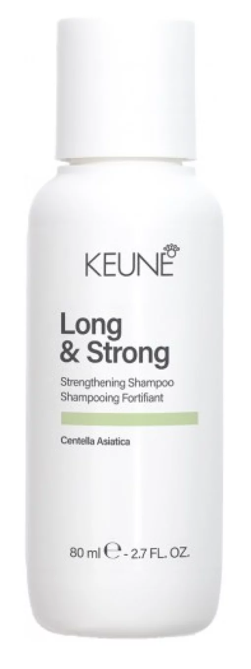 Укрепляющий шампунь для поврежденных волос Keune Long &amp; Strong Strengthening Shampoo, 80 мл