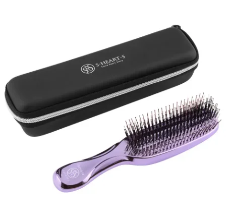Набор со щеткой для волос и кожи головы S-Heart-S Scalp Brush (World Premium Purple Gift box)