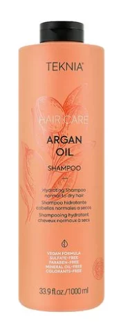 Зволожуючий шампунь Lakme Teknia Argan Oil Shampoo для нормального та сухого волосся, 1000 мл