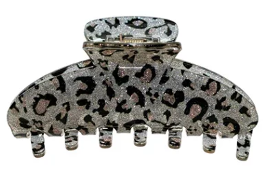 Большой крабик для волос "Snow Leopard" Emi Jay Big Effing Clip In Snow Leopard