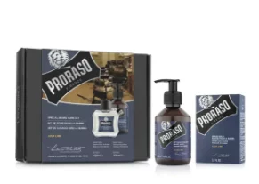 Набір для бороди Proraso Duo Pack Oil + Shampoo Azur Lime