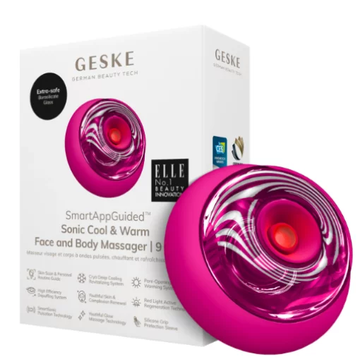 Массажер для лица и тела Geske Sonic Cool&amp;Warm Face and Body Massager 9 в 1Magenta