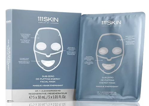Енергетична маска для обличчя 111 SKIN Sub Zero De-puffing Energy Mask, 5 шт