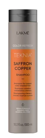 Шампунь для окрашенных волос медных оттенков Lakme Teknia Color Refresh Saffron Copper Shampoo, 300 мл