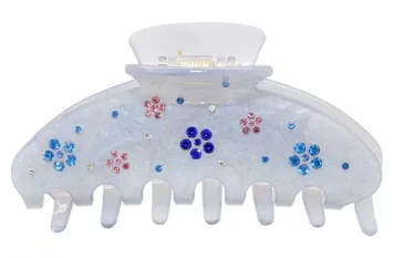 Большой  крабик для волос &quot;Rain Flower&quot; Emi Jay Big Effing Clip In Rain Flower