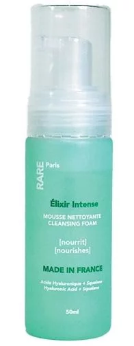 Питательная пенка для очищения лица с гиалуроновой кислотой и скваланом RARE Paris Elixir Intense Nourishing Cleansing Foam, 150 мл