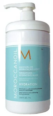 Легка зволожуюча маска для тонкого волосся Moroccanoil Weightless Hydrating Mask, 1000 мл