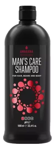 Шампунь чоловічий догляд для волосся Anagana Professional Man's Care, 1000 мл