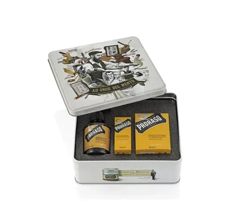 Набор для ухода за бородой Proraso Metal Box Beard Care - WS