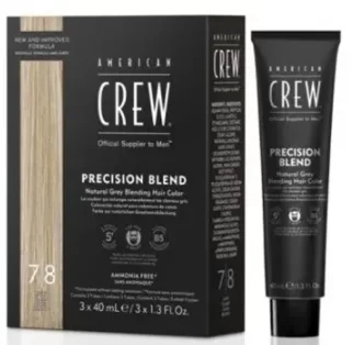 Система маскування сивого волосся рівень 7-8 American Crew Precision Blend Light, 3 x 40 мл
