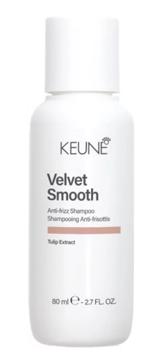 Шампунь для розгладження та пом'якшення волосся Keune Velvet Smooth Anti-frizz Shampoo, 80 мл