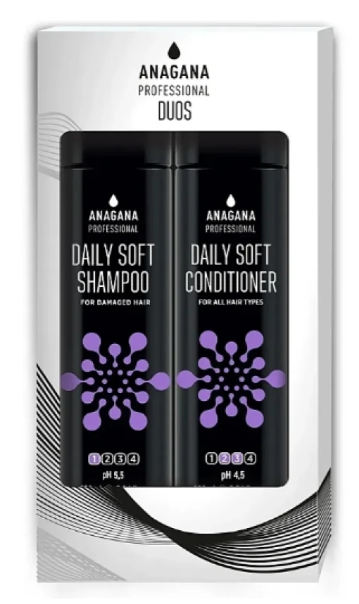 Набор "Ежедневный мягкий" для всех типов волос. Anagana Professional Duos Daily Soft
