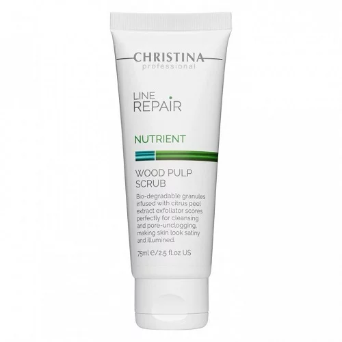 Скраб с деревянной целлюлозой Christina Line Repair Nutrient Wood Pulp Scrub, 75 мл