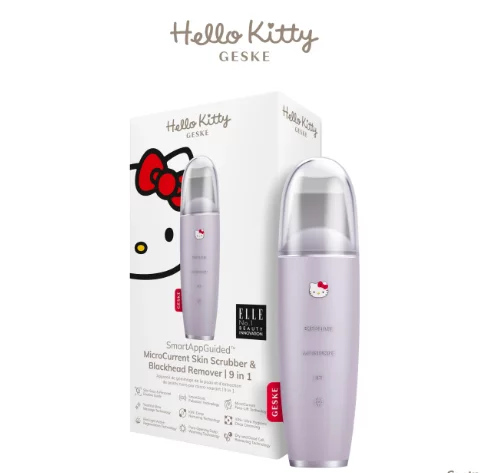 Мікрострумовий скрабер для шкіри та усунення чорних точок Geske MicroCurrent Skin Scrubber&amp;Blackhead Remover 9 в 1 HK Purple