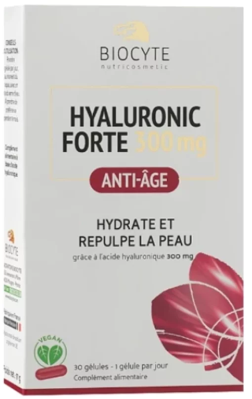 Пищевая добавка с гиалуроновой кислотой, 300мг Biocyte Hyaluronic Forte, 30 шт