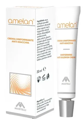 Крем для обличчя "Депігментуючий" Mastelli Amelan Uniforming Anti-Blemish Cream, 30 мл