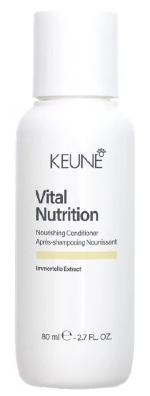 Питательный кондиционер для сухих ломких и поврежденных волос Keune Vital Nutrition Nourishing Conditioner, 80 мл