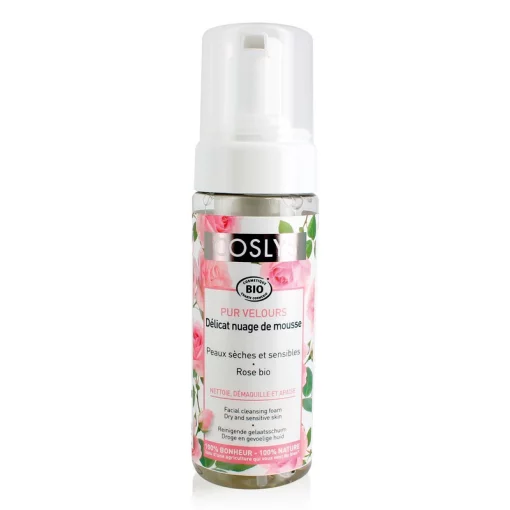  Очищающая пенка для сухой кожи лица с экстрактом розы 150 мл