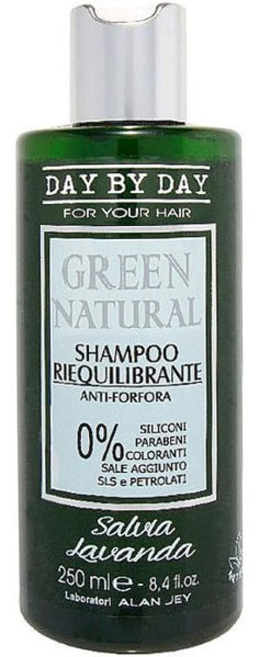 Шампунь, що ребалансує проти лупи Alan Jey Green Natural Shampoo Riequilibrante, 250 мл