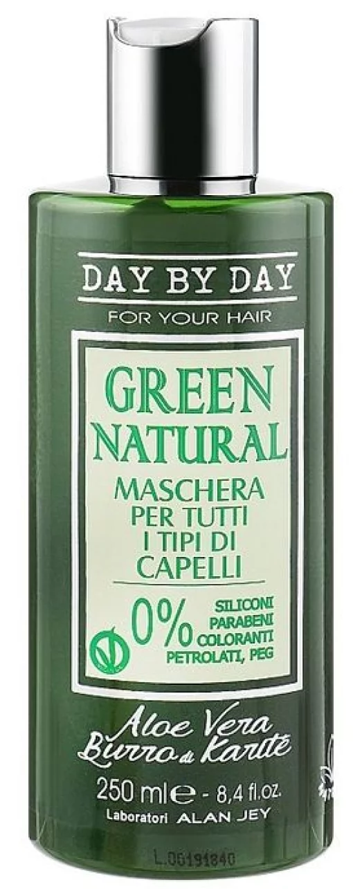 Маска для всех типов волос с алоэ вера и маслом карите Alan Jey Green Natural Hair Mask, 250 мл