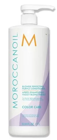 Тонізуючий кондиціонер із фіолетовим пігментом Moroccanoil Blonde Perfecting Purple Conditioner, 1000 мл