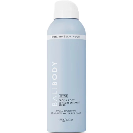 Сонцезахисний спрей для обличчя та тіла Bali Body Face &amp; Body Sunscreen Spray SPF50+, 175 мл