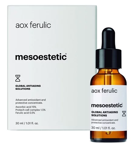 Сироватка-антиоксидант проти передчасного старіння шкіри Mesoestetic Aox Ferulic, 30 мл