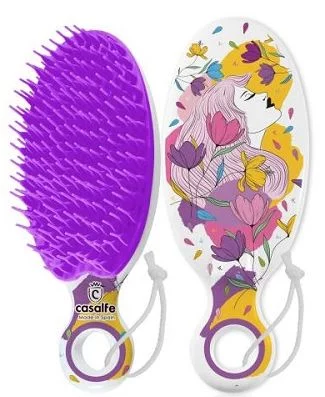 Щетка для расчесывания и нанесения маски Casalfe фиолетовая