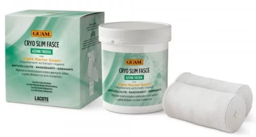 Нетканые охлаждающие ленты для обертывания, насыщенные лосьоном GUAM CRYO SLIM, 2 шт.